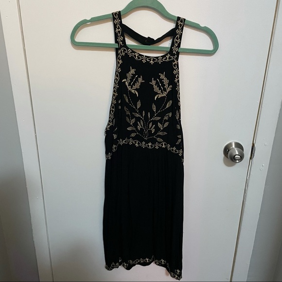 Urban Outfitters Embroidered Black Dress - Picture 2 of 5